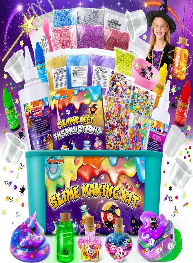 YOPINSAND DIY Slime Kit for Girls, Galaxy Wizard Slime Making Kit for Kids, Potion Slime Making Kit with Add-ins, Glimmer Crunchy, Foam Balls, Charms, Glitters, Gift Toys for Boys Girls 3-12 - Image 1